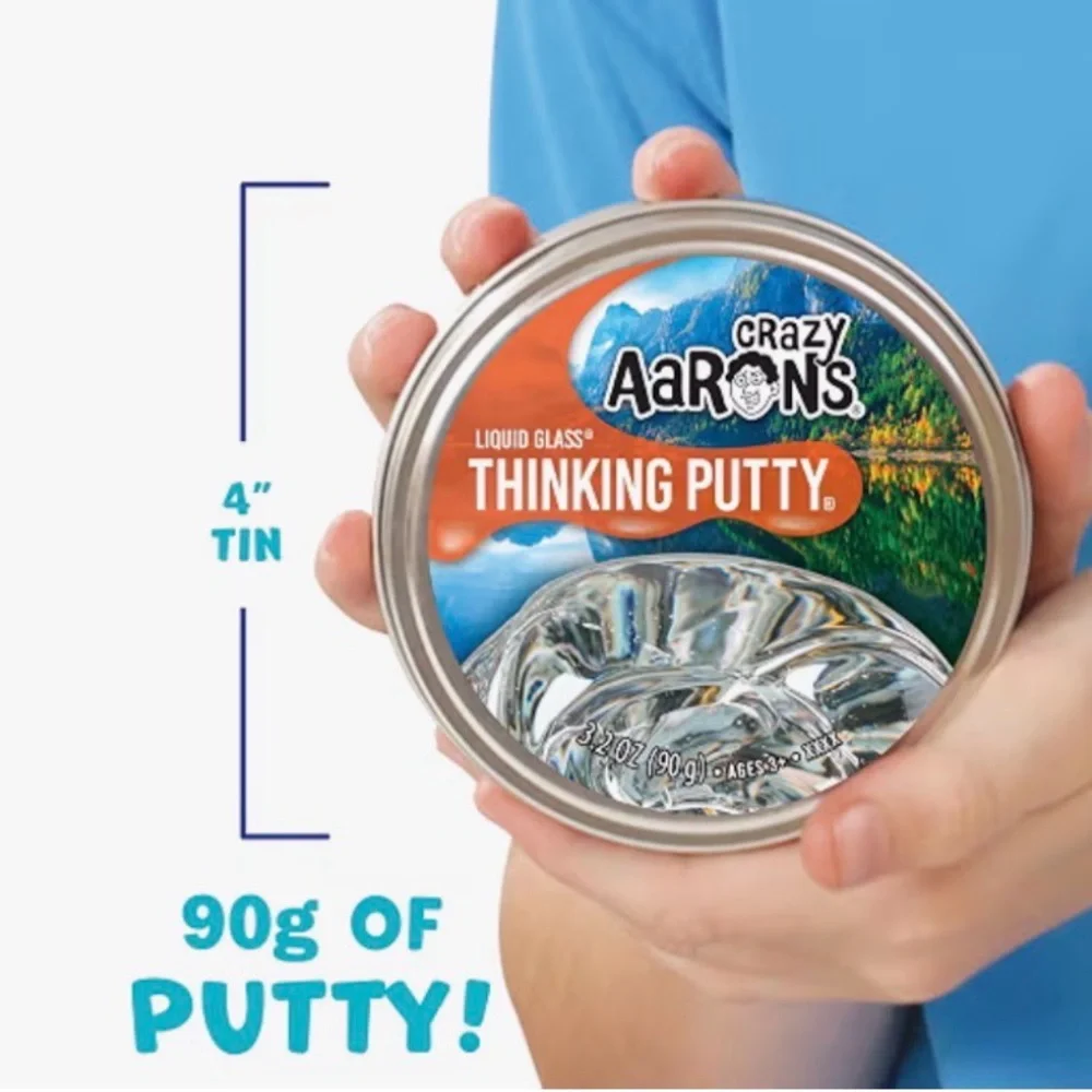Crazy Aaron's Liquid Glass Thinking Putty 4 Inch Tin
